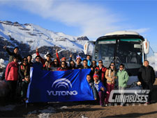 Yutong on the Andes Mountains